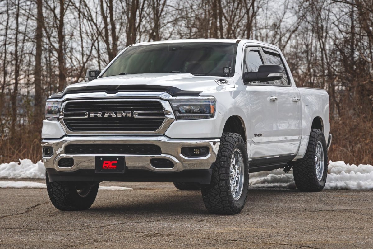 Ram 1500 Hood Protector - Rough Country - Gloss Black - '19-'26